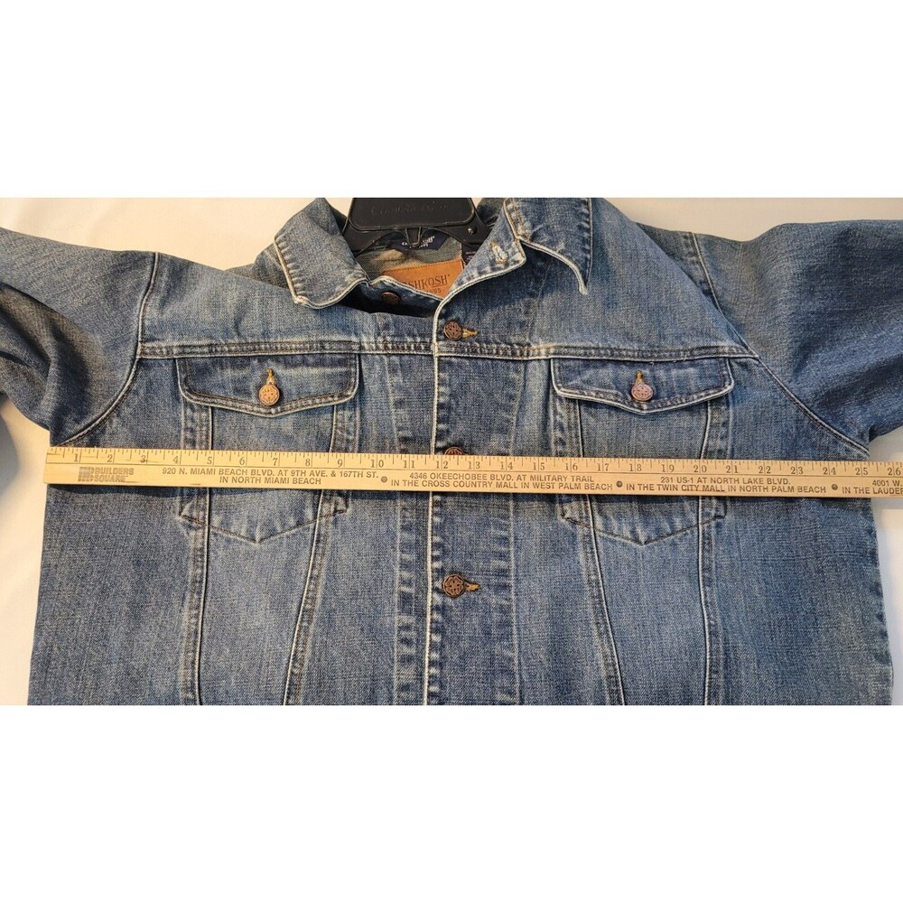 Oshkosh Men's Size XL‎ Blue Denim Trucker Button Up Jacket EUC - Picture 11 of 16
